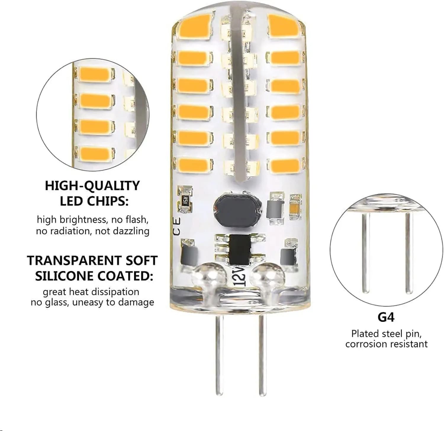 10Pcs G4 LED Bulb 12W 9W 5W 3W 2W AC DC12V - image 4