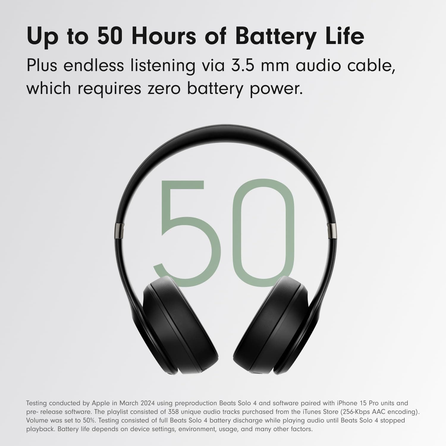 Beats Solo 4 Wireless On-Ear Headphones in Matte Black - image 5