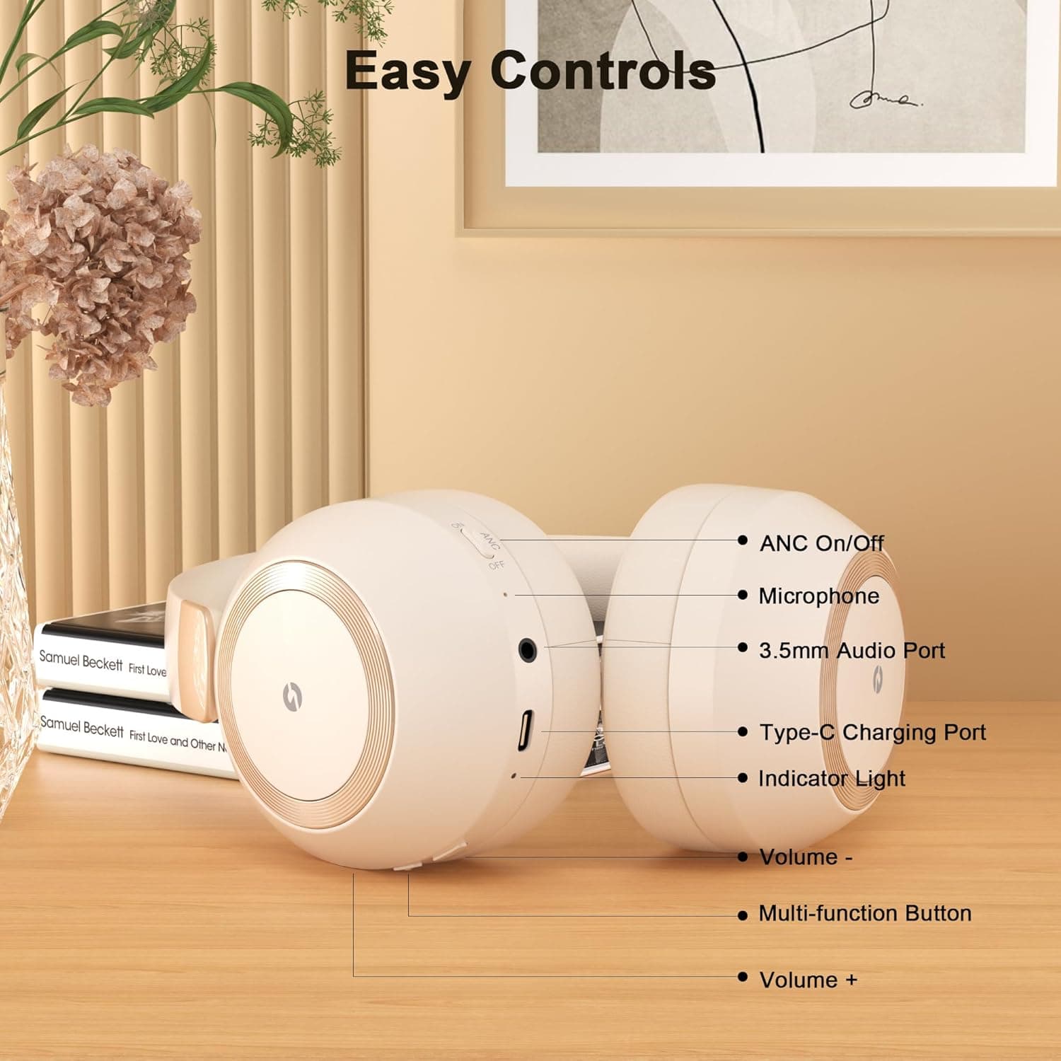 EAORUL Over-Ear Wireless Active Noise Cancelling Headphones - image 5