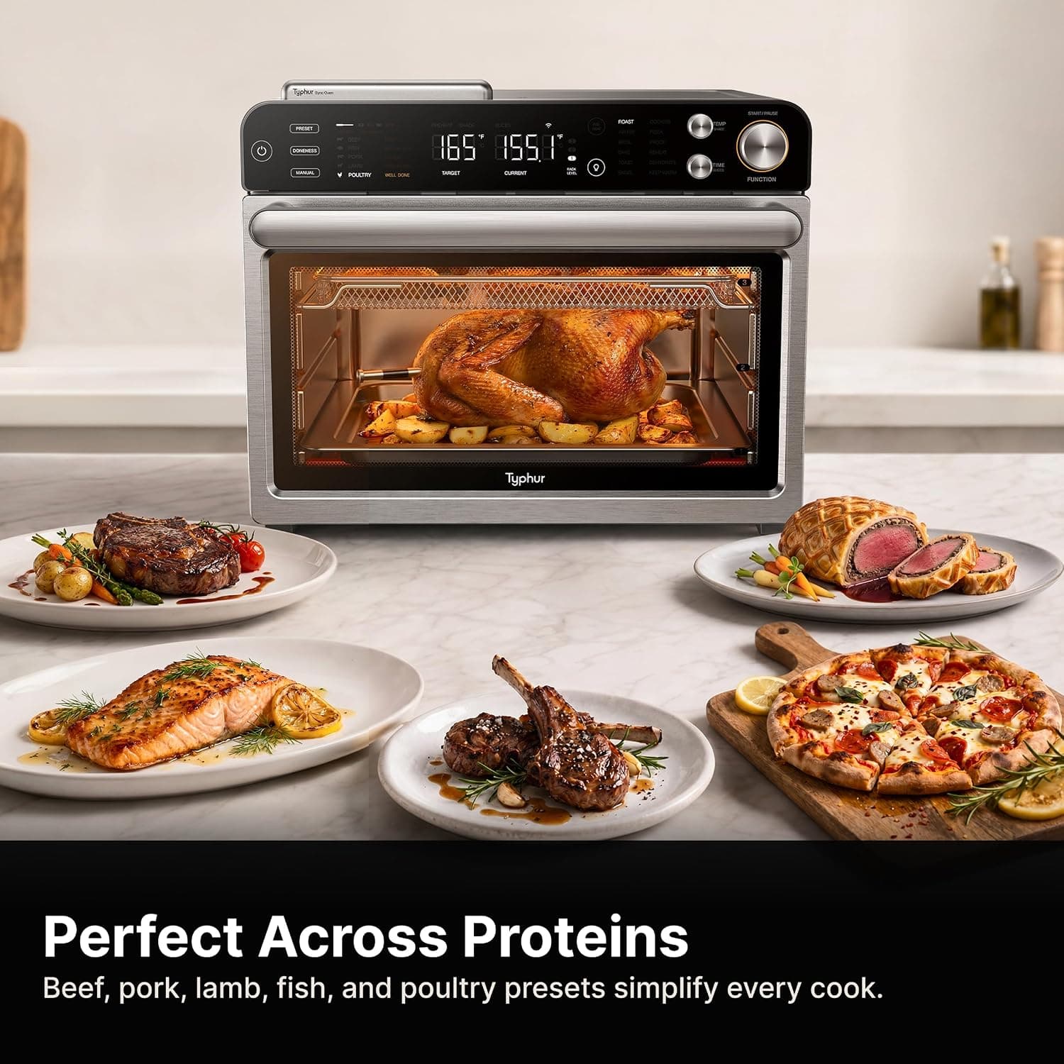 Typhur Sync countertop air fryer toaster oven with probe - image 4