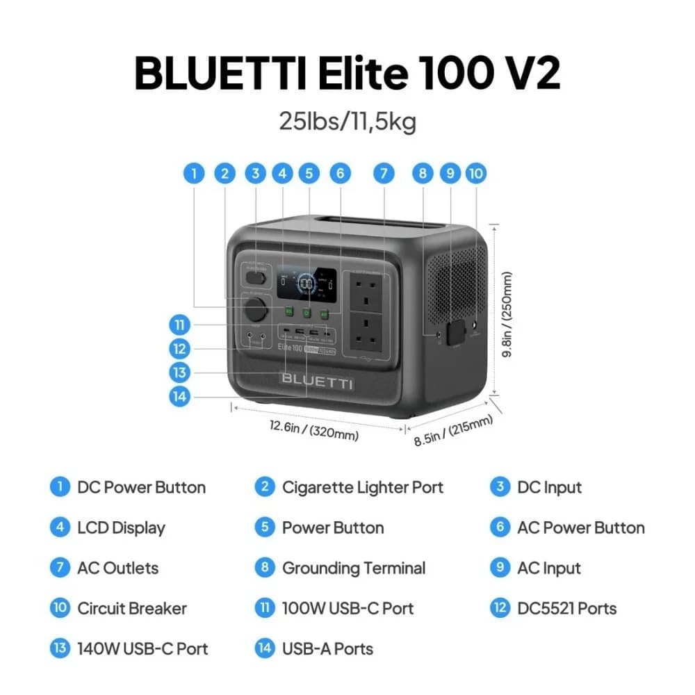 BLUETTI Elite 100 V2 Portable Power Station - image 5