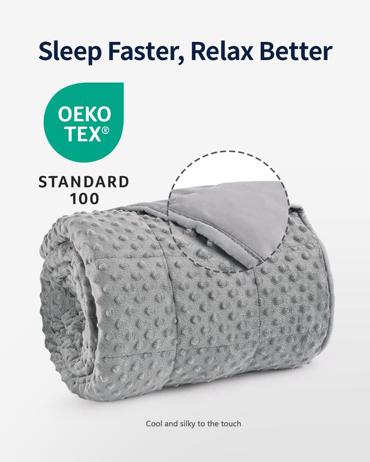 Mr. Sandman 15 lbs Cooling Weighted Blanket - Queen Size - image 5