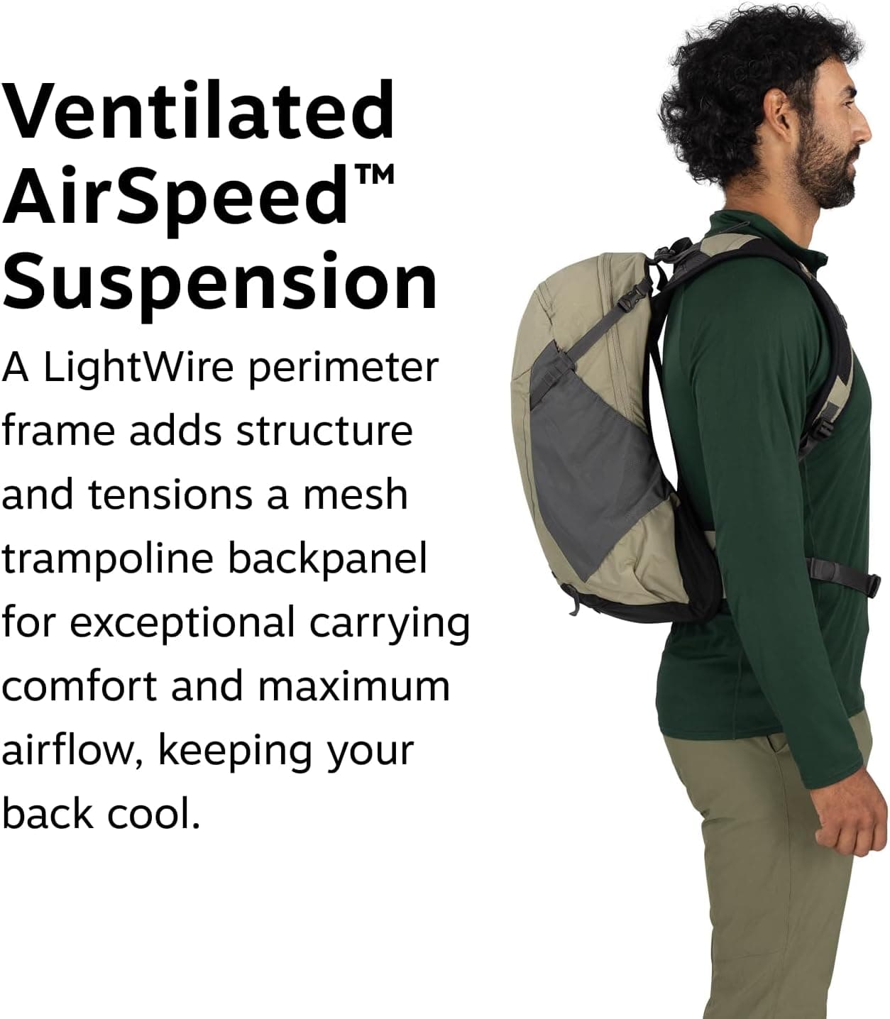 Osprey Hikelite 18L hiking backpack with rain cover - image 3