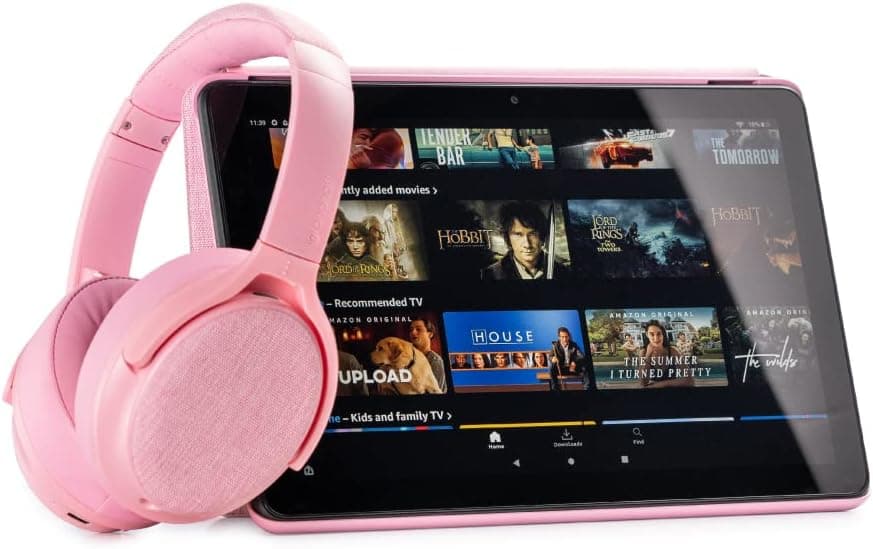 ONANOFF Made for Amazon ANC Bluetooth Headphones in Pink - image 2