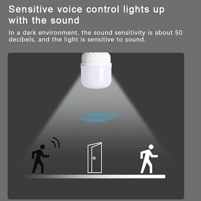 Auto ON/OFF Motion Sensor LED Bulb