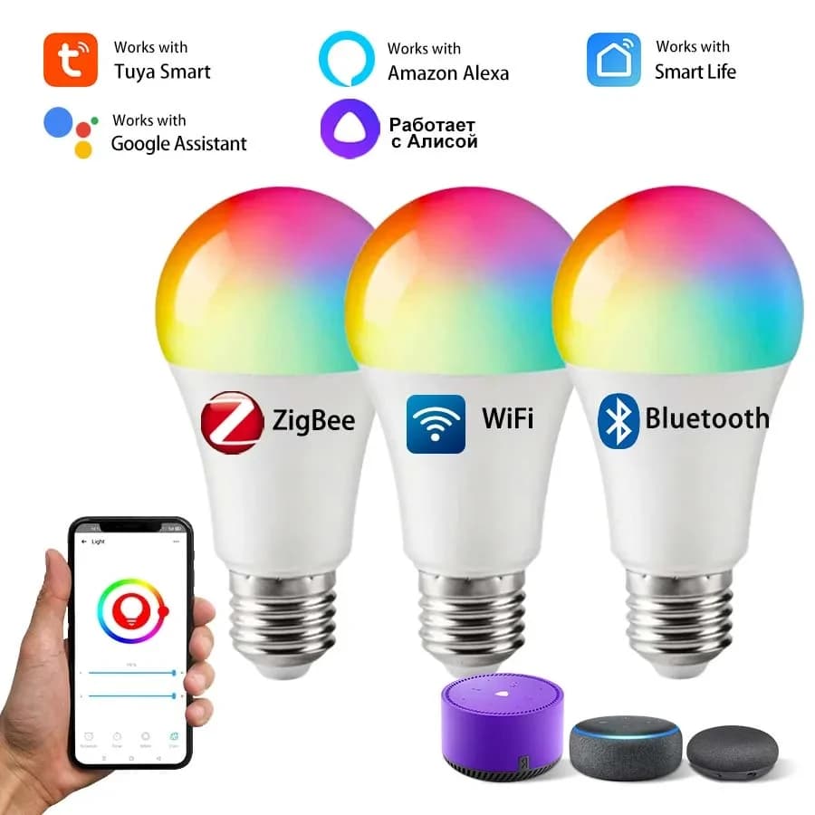 Tuya Smart Light Bulb E27 RGB Lamp