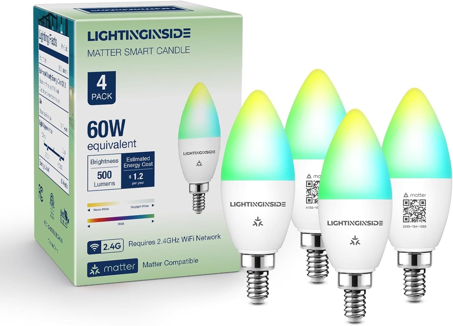 Lightinginside Matter Candelabra Smart Light Bulbs