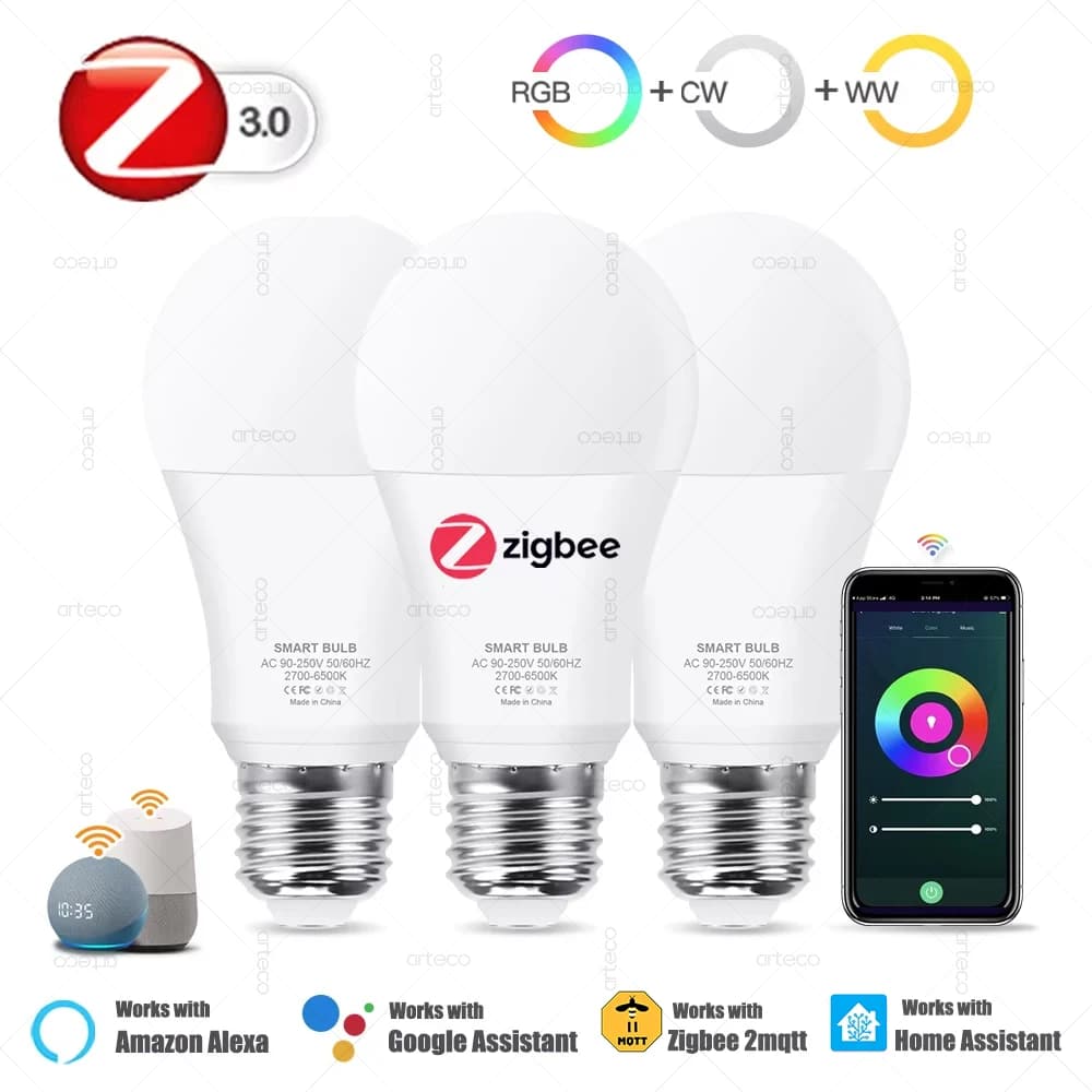 Zigbee E27 LED Smart Bulb for Alexa
