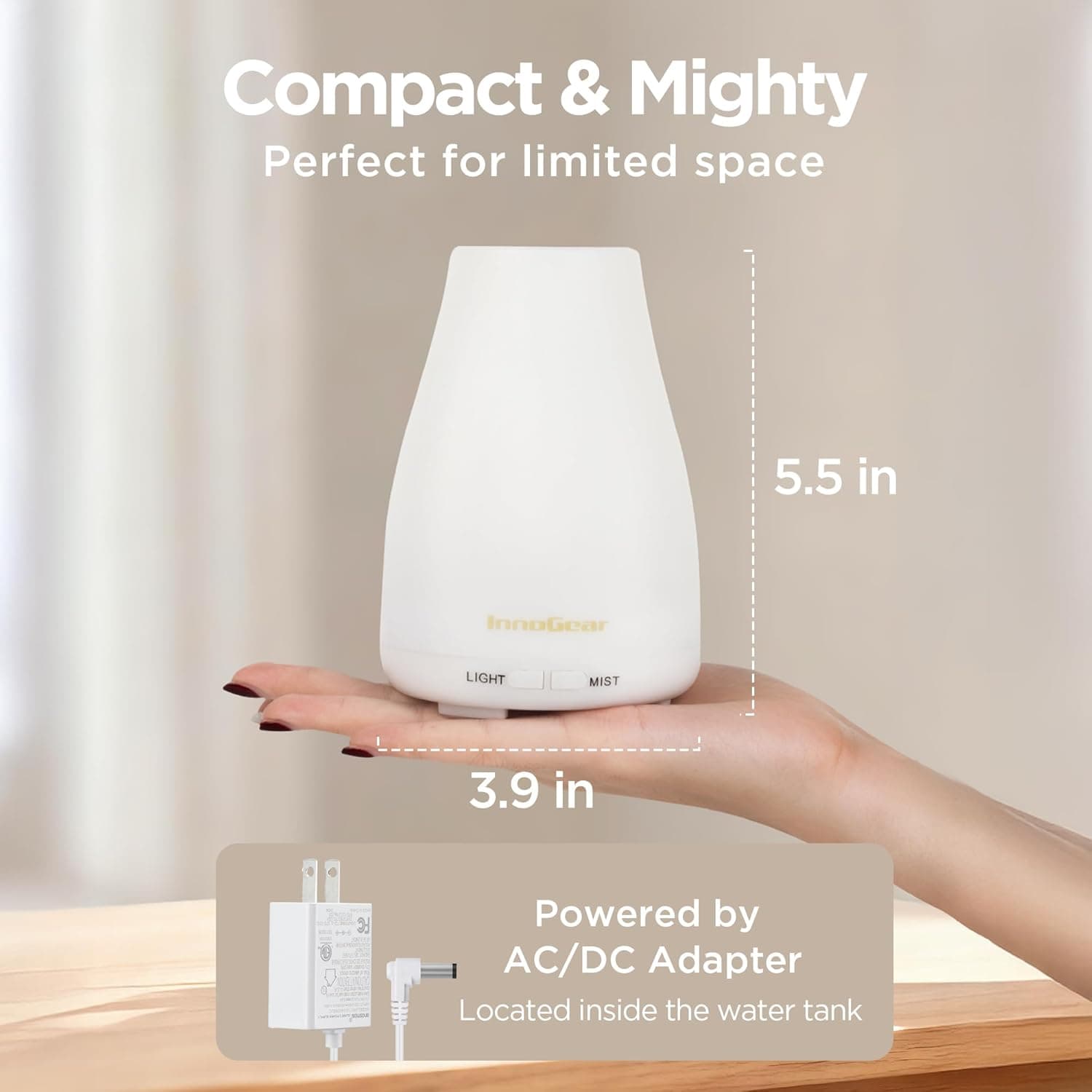 InnoGear Ultrasonic Essential Oil Diffuser for Bedroom - image 2