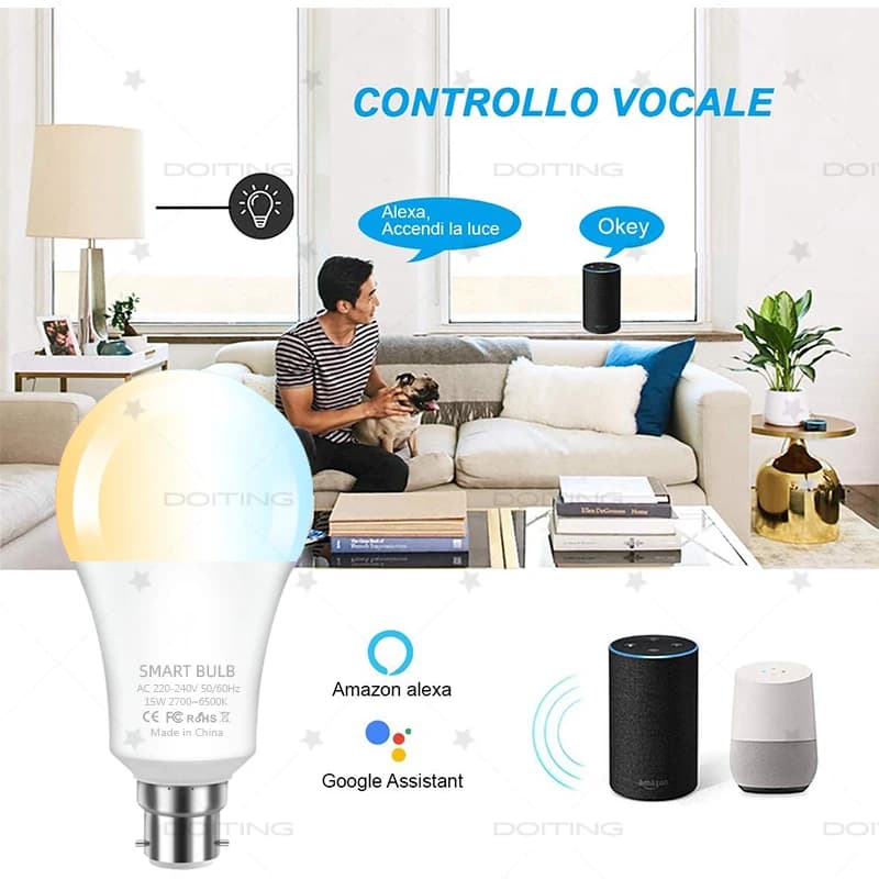 B22 Tuya WIFI Smart Bulb Lamps - image 5